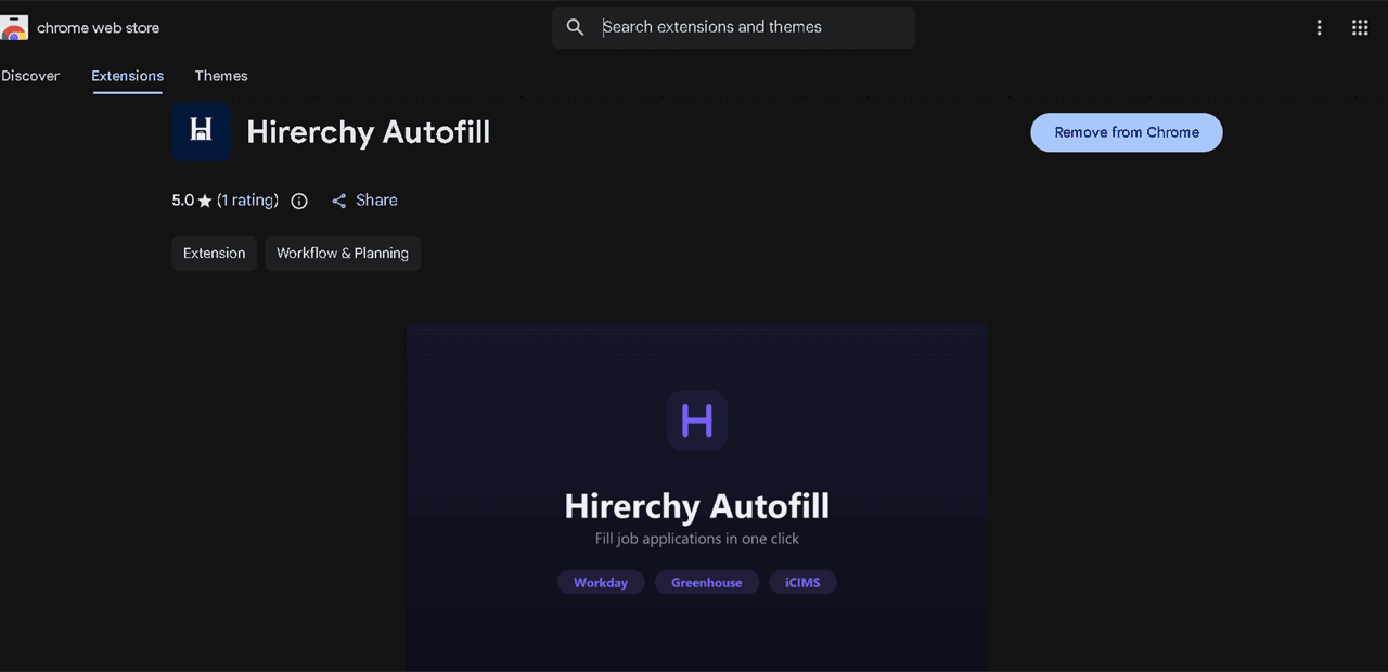 Hirerchy Extension screenshot